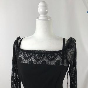 Off shoulder lace mini dress (#58)